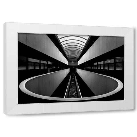 Marin Center 1333 White Modern Wood Framed Art Print by Zeng, Jiahong