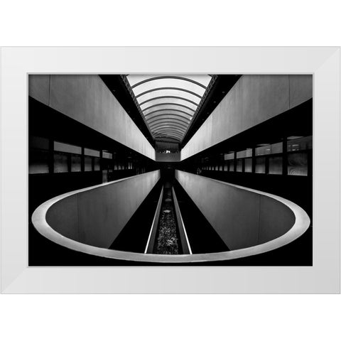 Marin Center 1333 White Modern Wood Framed Art Print by Zeng, Jiahong