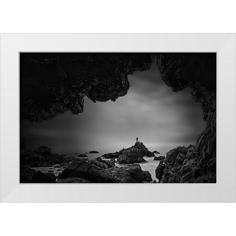 Stormchaser White Modern Wood Framed Art Print by Li, Rob