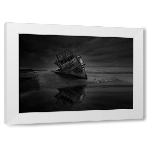 Point Reyes White Modern Wood Framed Art Print by Deng, Larry