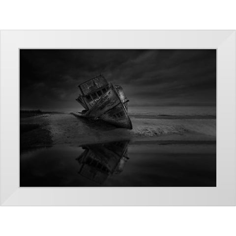 Point Reyes White Modern Wood Framed Art Print by Deng, Larry