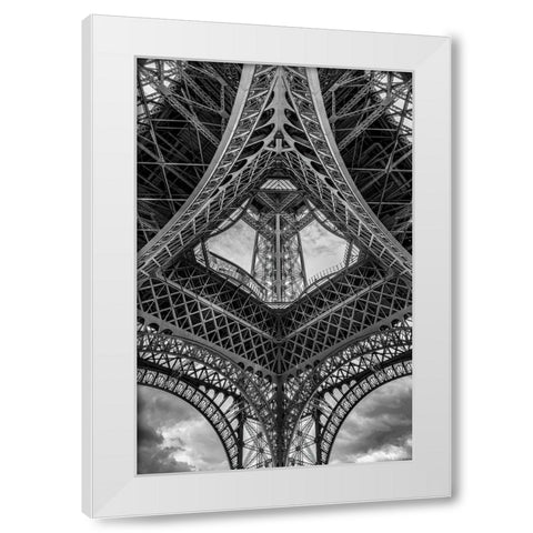 French Scaffolding White Modern Wood Framed Art Print by Stampfli, Craig