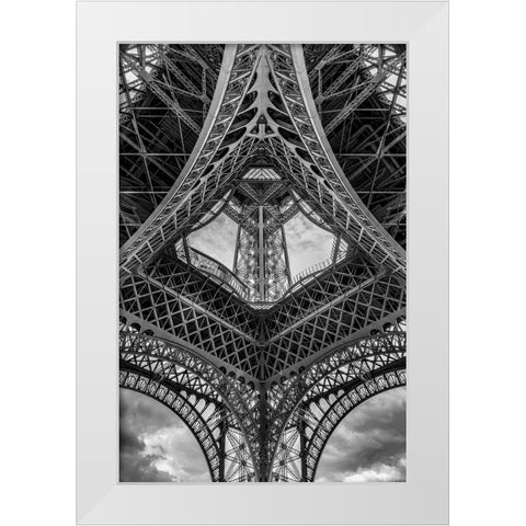 French Scaffolding White Modern Wood Framed Art Print by Stampfli, Craig
