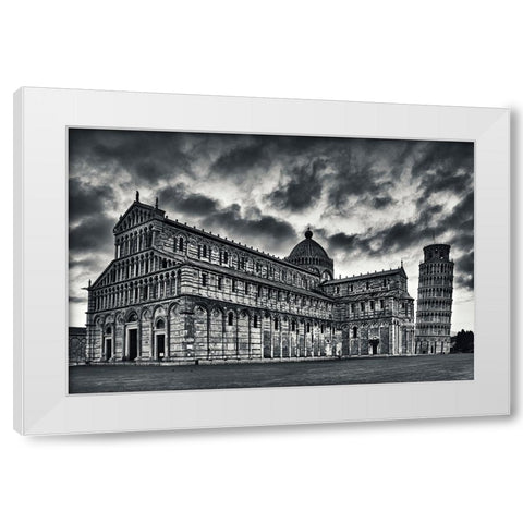 Architectural Lesson White Modern Wood Framed Art Print by Ian Nedelcu, Mihai