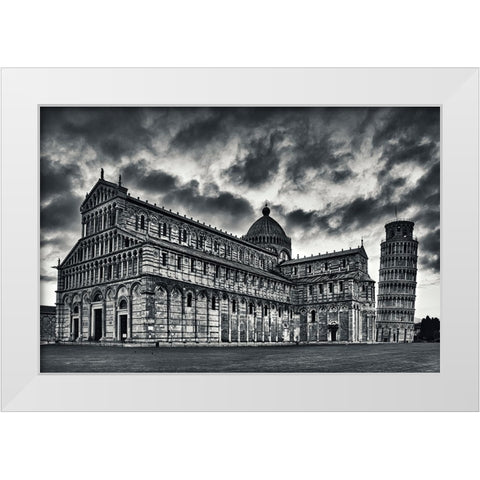 Architectural Lesson White Modern Wood Framed Art Print by Ian Nedelcu, Mihai