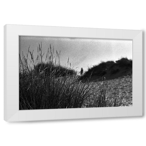 Despite The Night White Modern Wood Framed Art Print by Aurora