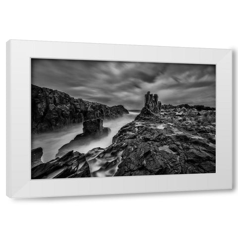 The Land Before Time White Modern Wood Framed Art Print by Sowter, Ashley