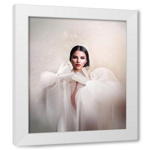 Fani White Modern Wood Framed Art Print by Punyet Miro, Carles