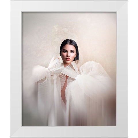 Fani White Modern Wood Framed Art Print by Punyet Miro, Carles