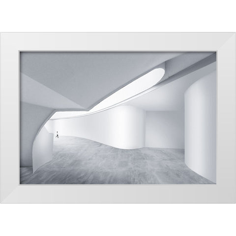 0Urban Space White Modern Wood Framed Art Print by Xibiaohuang