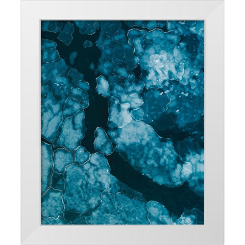 Ice White Modern Wood Framed Art Print by Ziomek, Witold