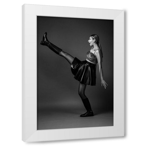 Scream! White Modern Wood Framed Art Print by Behzadi Boroujeni, Amir