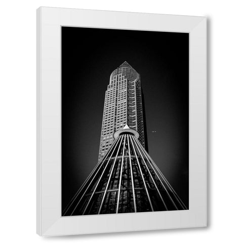 Into The Sky White Modern Wood Framed Art Print by Cabguy, Kilian