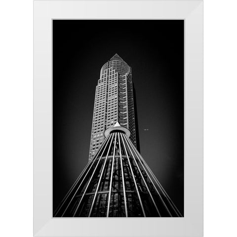Into The Sky White Modern Wood Framed Art Print by Cabguy, Kilian