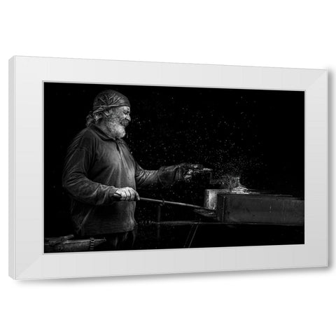 The Stars Maker White Modern Wood Framed Art Print by Benezech, Martine