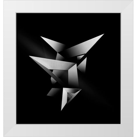 Connected 2 White Modern Wood Framed Art Print by Gong, Yanyan
