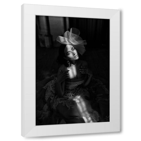 Captured In Light White Modern Wood Framed Art Print by Dixon, Colin