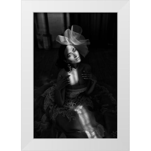 Captured In Light White Modern Wood Framed Art Print by Dixon, Colin