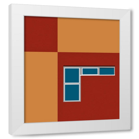 Abstract - Holon Israel White Modern Wood Framed Art Print by Orbach, Arnon