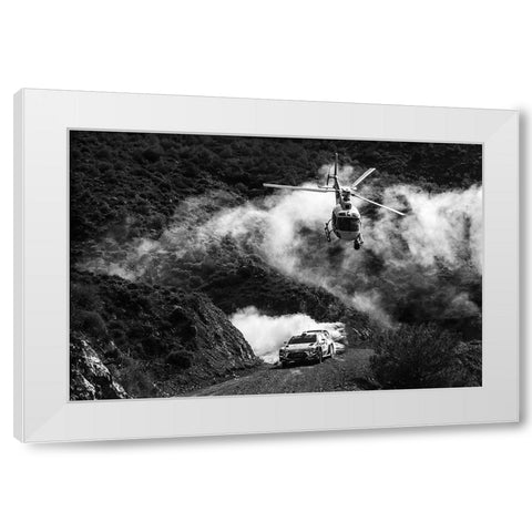 Turkey Rally White Modern Wood Framed Art Print by Szabo, Attila