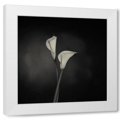Simplicity White Modern Wood Framed Art Print by Engelbos, Mieke