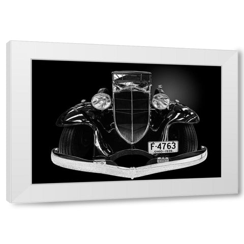 The Packard Light-Eight White Modern Wood Framed Art Print by Weber, Roland