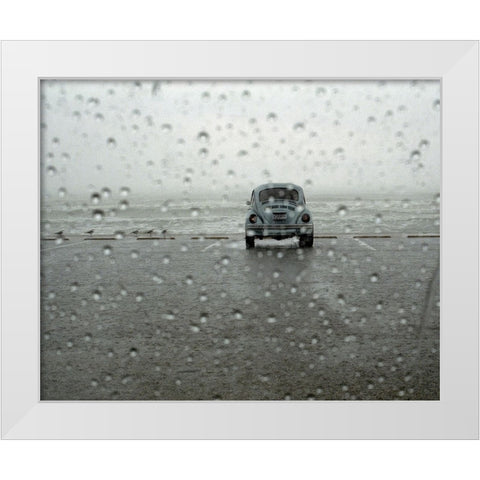 Off Season White Modern Wood Framed Art Print by Strelok