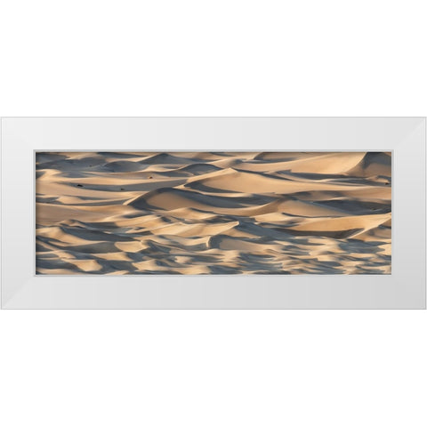 Sand Waves White Modern Wood Framed Art Print by Chapman, Michael