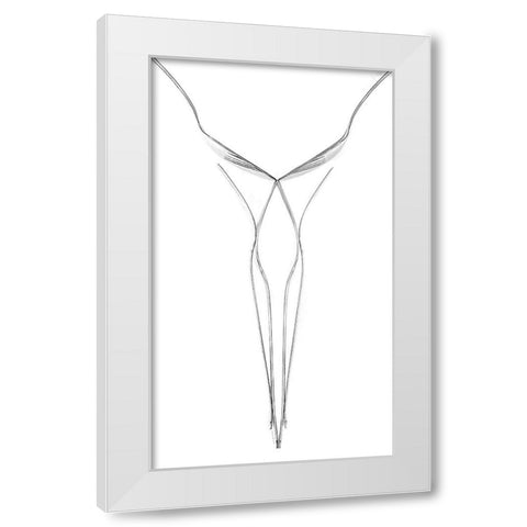 Female Figure White Modern Wood Framed Art Print by Allmaier, Michael