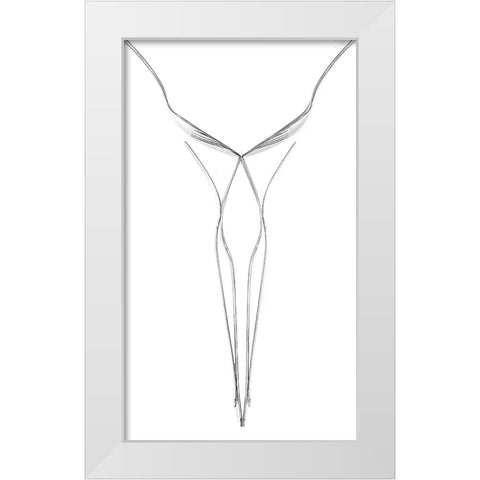 Female Figure White Modern Wood Framed Art Print by Allmaier, Michael
