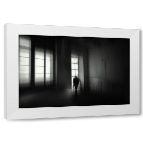 So Much And So Little White Modern Wood Framed Art Print by Pimenta, Jorge