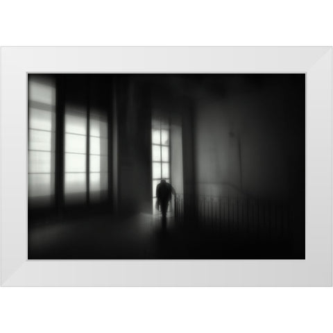 So Much And So Little White Modern Wood Framed Art Print by Pimenta, Jorge