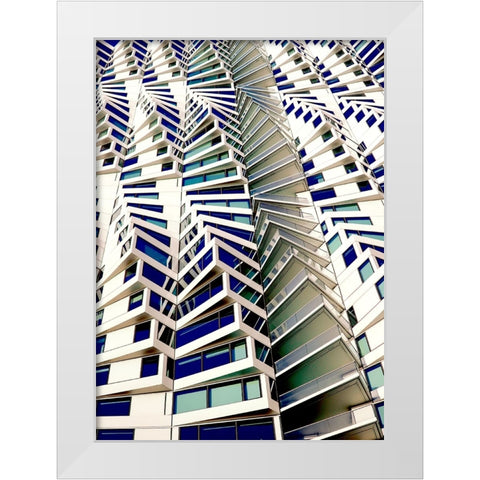 Rooms with a view White Modern Wood Framed Art Print by Wechsler, Robin