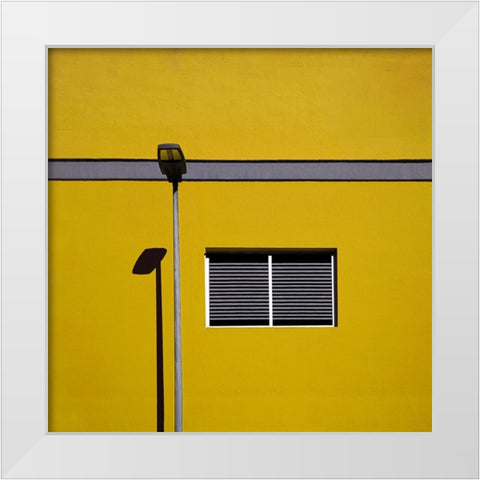 Urban Minimalism White Modern Wood Framed Art Print by Schuster, Inge