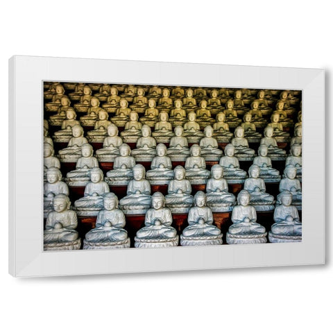 Yaksajeon Hall White Modern Wood Framed Art Print by Woo Ryu, Shin