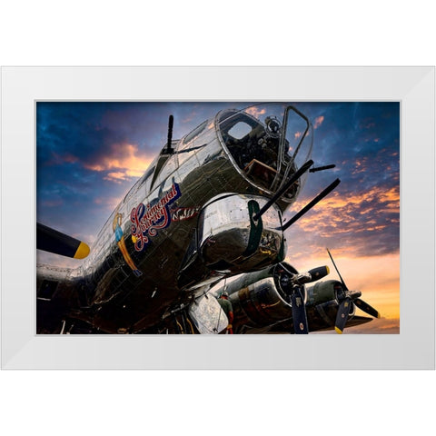 Sentimental Journey White Modern Wood Framed Art Print by Mccleave, Thomas