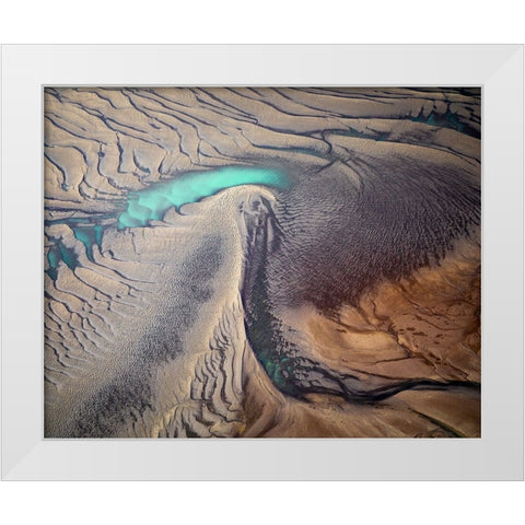 Eye Of Sauron White Modern Wood Framed Art Print by Sadovsky, Vlad
