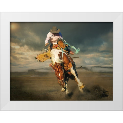 Whoa€™S The Boss White Modern Wood Framed Art Print by Ma, Frank