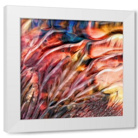 Flamingos White Modern Wood Framed Art Print by Westum, Heidi
