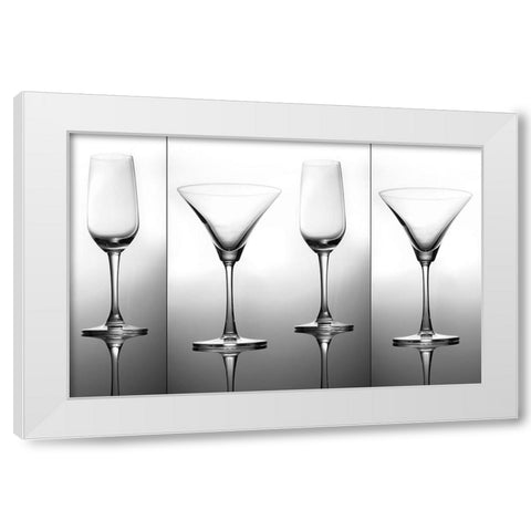 Still Life Art White Modern Wood Framed Art Print by Dhuper, Sumit