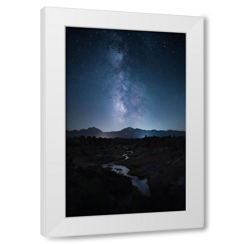 Restless Night White Modern Wood Framed Art Print by Zhang, Ling