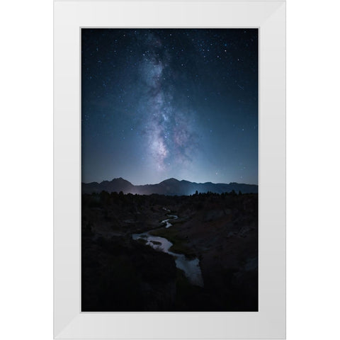 Restless Night White Modern Wood Framed Art Print by Zhang, Ling