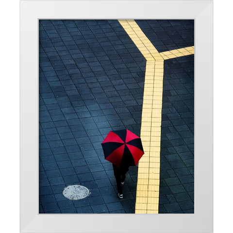 Y White Modern Wood Framed Art Print by Dong Hee, HAN