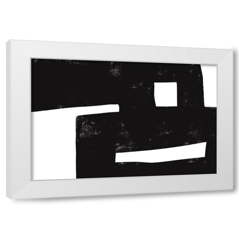 I was never there White Modern Wood Framed Art Print by uplusmestudio