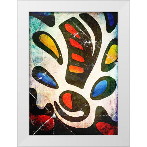 The abstraction White Modern Wood Framed Art Print by Kulik, Rafal