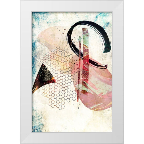 Boho art 16 White Modern Wood Framed Art Print by Kulik, Rafal