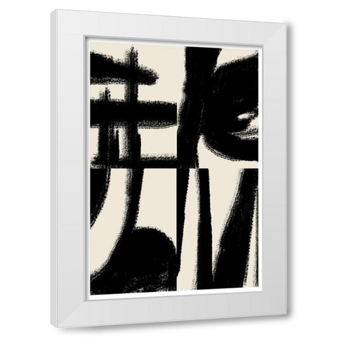 Zen Nr2 White Modern Wood Framed Art Print by The Miuus Studio