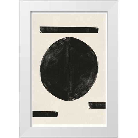 Zen Nr3 White Modern Wood Framed Art Print by The Miuus Studio