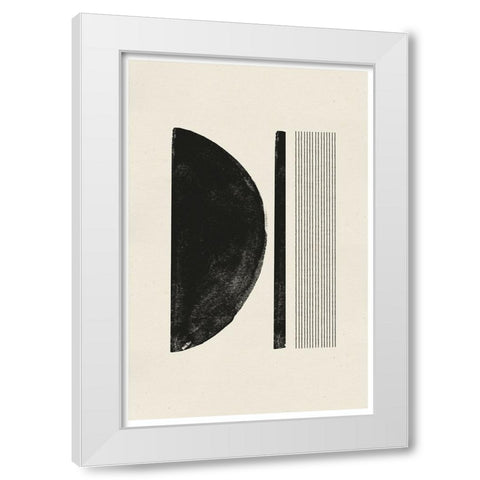 Zen Nr3 White Modern Wood Framed Art Print by The Miuus Studio