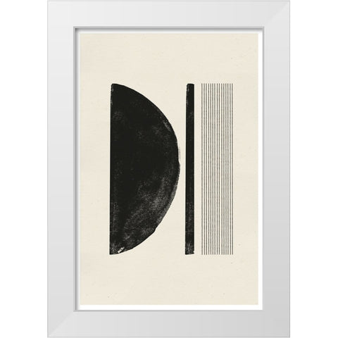 Zen Nr3 White Modern Wood Framed Art Print by The Miuus Studio